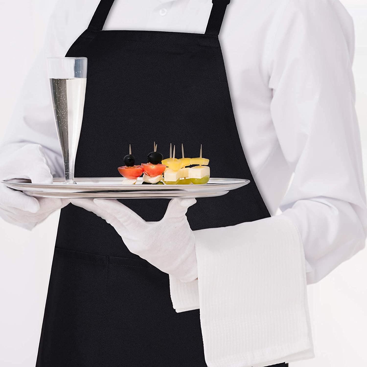 Be Buz MR and MRS Apron Custom Printed Kitchen BBQ grill chef Apron for Men Women Great gift for Him and Her - Set of 2 Aprons - Top Tee