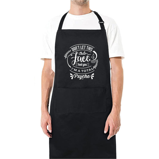 Don't Let This Cute Face Fool You - Funny Kitchen Apron