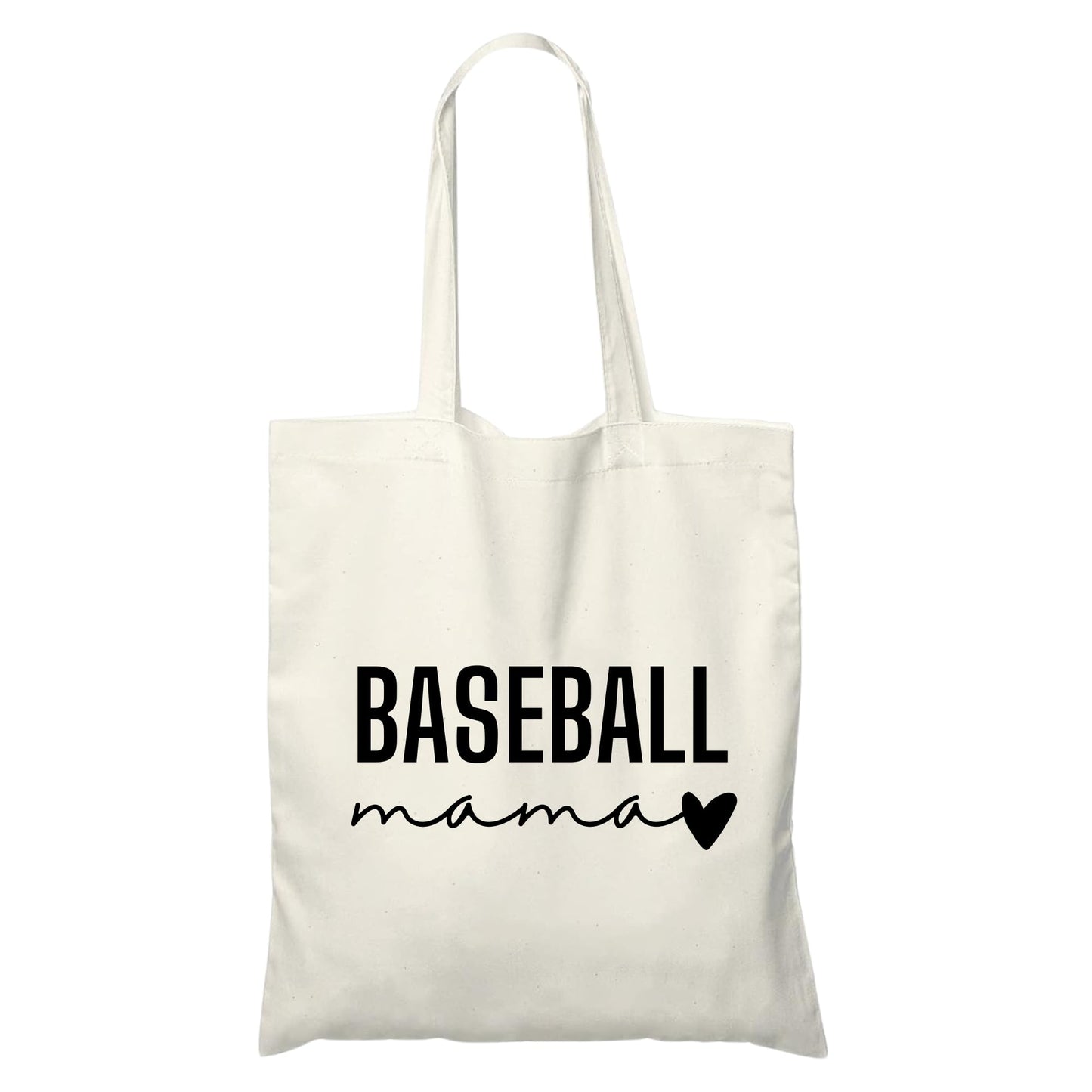 Be Buz Baseball Mama Tote Bag Reusable Cotton Bag for Game Day, Travel, or Everyday Use Sports Mom Gift Softball or Baseball Fan Tote for Moms
