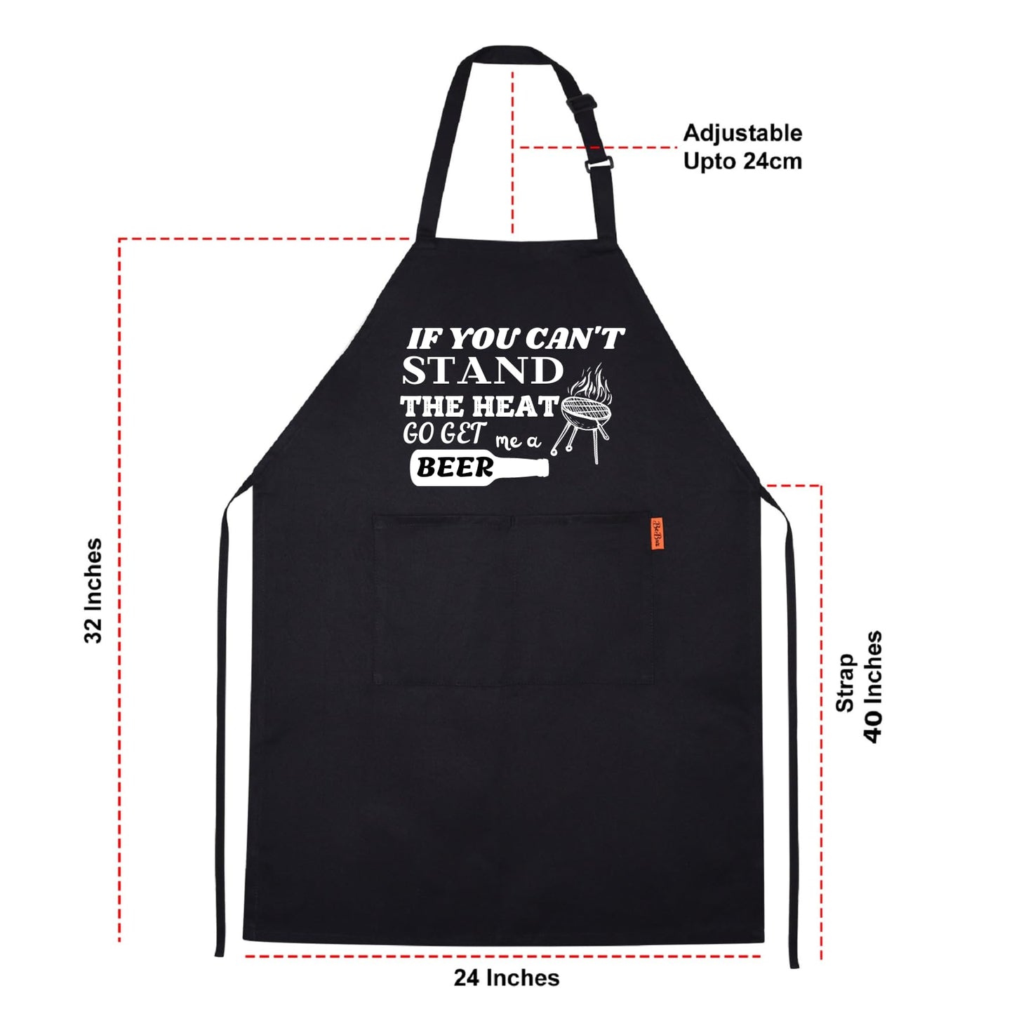 If You Can't Stand The Heat Go Get Me A Beer Funny Aprons for men Printed Apron Gift for Her Chef Apron Kitchen Apron BBQ Apron Gift Baking Apron Father Day Gift