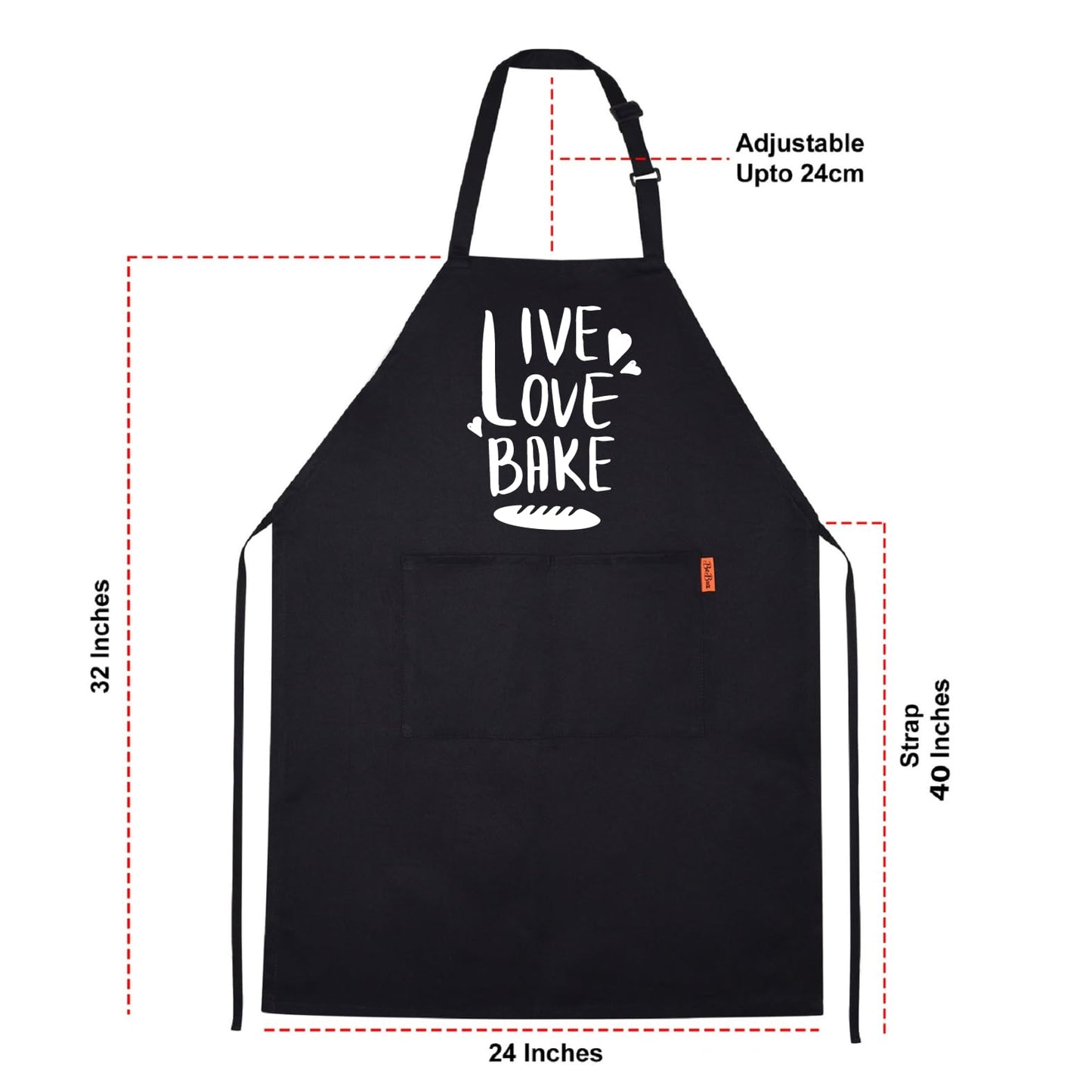 Live Love Bake Funny Aprons for men Printed Apron Gift for Her Chef Apron Kitchen Apron BBQ Apron Gift Baking Apron Father Day Gift