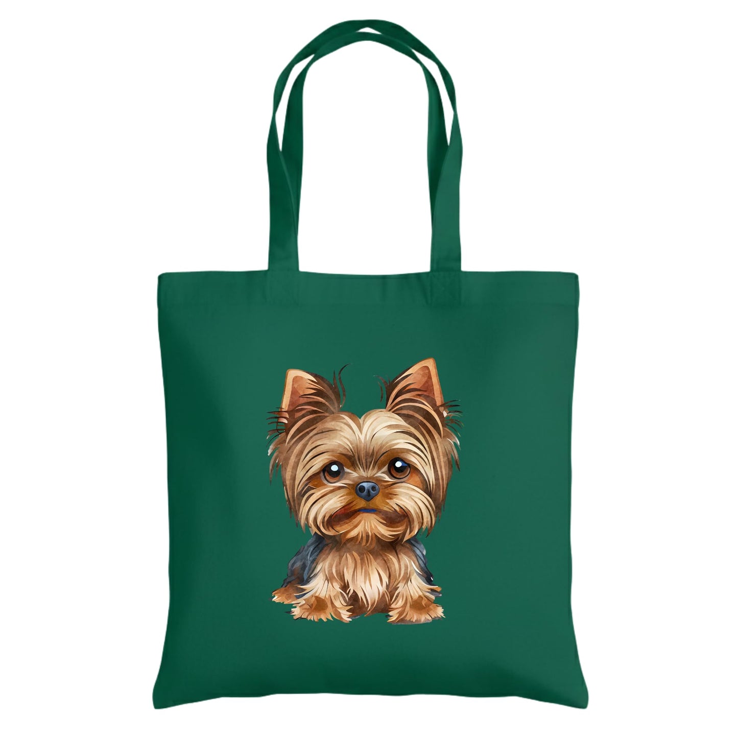 Be Buz Yorkshire Terrier Dog Tote Bag – Cotton Reusable Bag for Dog Lovers and Pet Owners – Cute Yorkie Lover Gift Bag for Women and Everyday Use