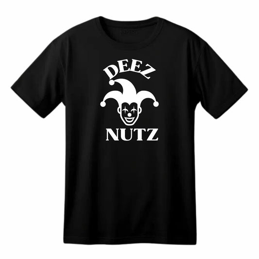 Deez Nutz Funny Printed Black Adults Unisex Men Women Summer Winter Cotton Crew Neck Casual T-Shirt - Top Tee