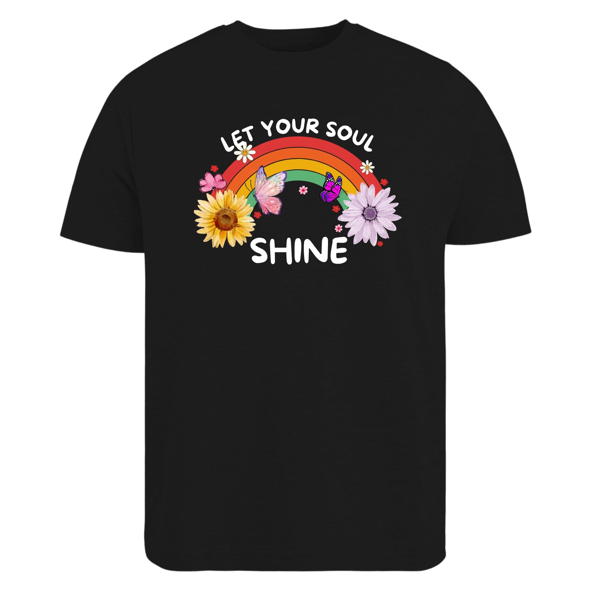 Be Buz Let Your Soul Shine T-Shirt Retro Self Love Shirt for Women Motivational Positive Vibes Tee Inspirational Gift for Her - Top Tee