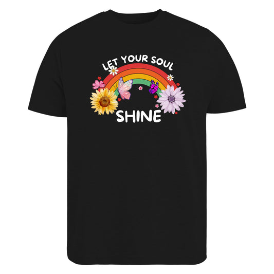 Be Buz Let Your Soul Shine T-Shirt Retro Self Love Shirt for Women Motivational Positive Vibes Tee Inspirational Gift for Her - Top Tee