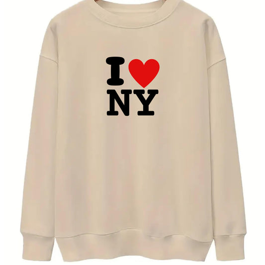 Be Buz I Love NY Sweatshirt Classic New York City Design for Men Women Gift for NYC Lovers and Tourists! - Top Tee