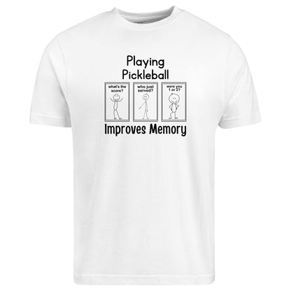 Be Buz Playing Pickleball Improves Memory T-Shirt for Women Gift for Pickleball Players Memory Booster Shirt