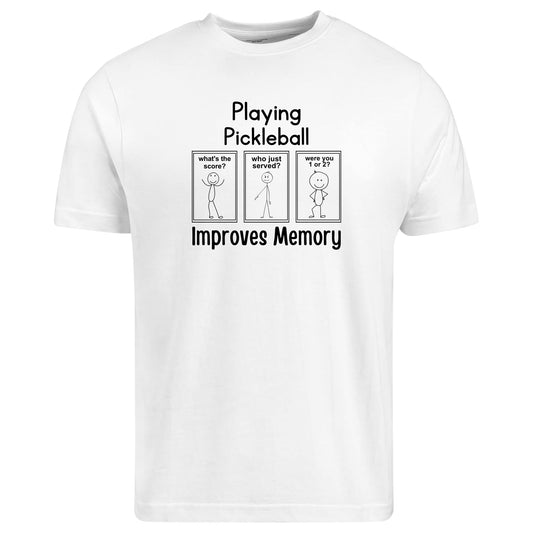 Be Buz Playing Pickleball Improves Memory T-Shirt for Women Gift for Pickleball Players Memory Booster Shirt - Top Tee
