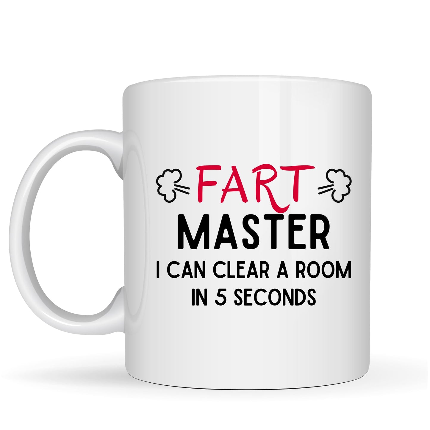 Funny Fart Master Coffee Mug - 11oz Ceramic Coffee Cup