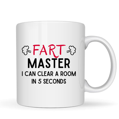 Funny Fart Master Coffee Mug - 11oz Ceramic Coffee Cup