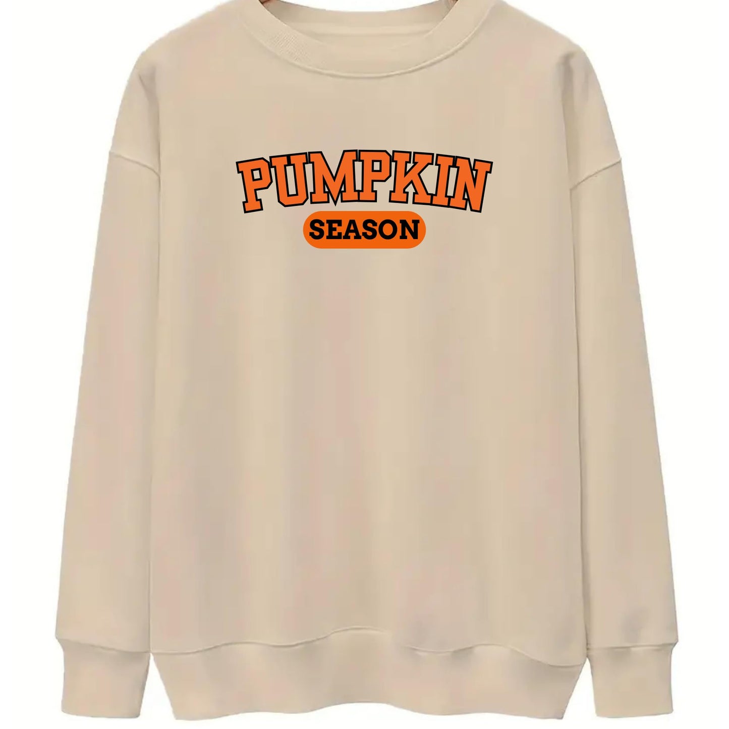Be Buz Pumpkin Season Sweatshirt Crewneck Women and Men Autumn Halloween Pullover Unisex Sweater for Pumpkin Lovers