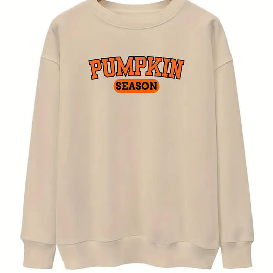 Be Buz Pumpkin Season Sweatshirt Crewneck Women and Men Autumn Halloween Pullover Unisex Sweater for Pumpkin Lovers - Top Tee