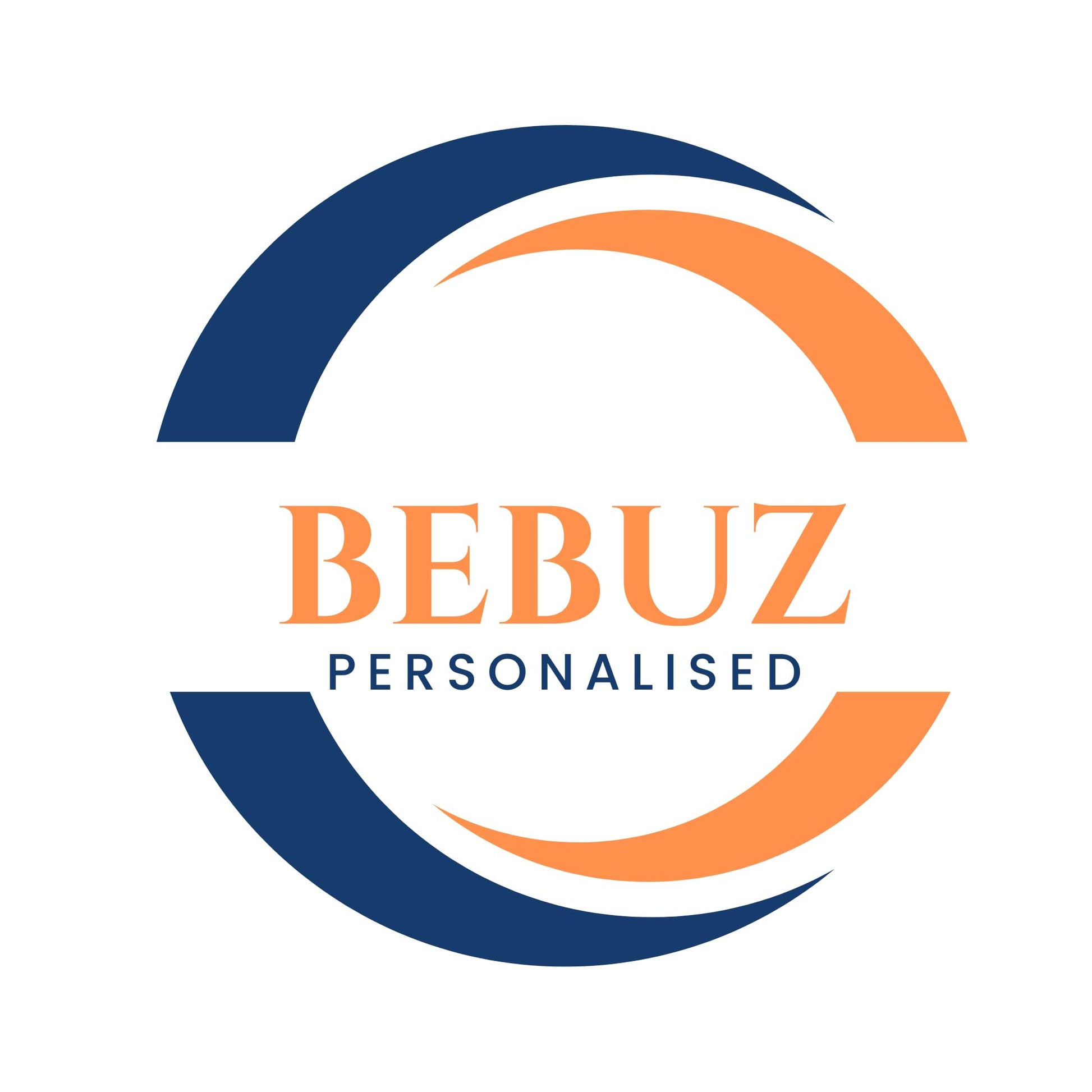 Be Buz Personalized T-Shirt, Custom Text and Image, Add Your Own Photo or Text, Unisex Cotton Crew Neck, Short Sleeve, Man Women Regular Fit Sapphire Blue - Top Tee