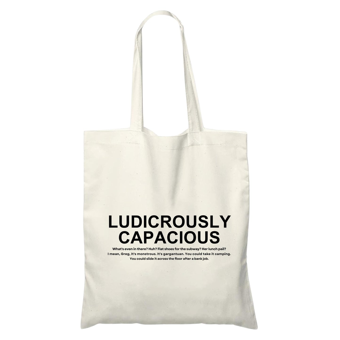 Be Buz Succession Ludicrously Capacious Cotton Tote Bag Gift for Friends Gift for him her Reusable Casual Bag for Work Shopping Travel