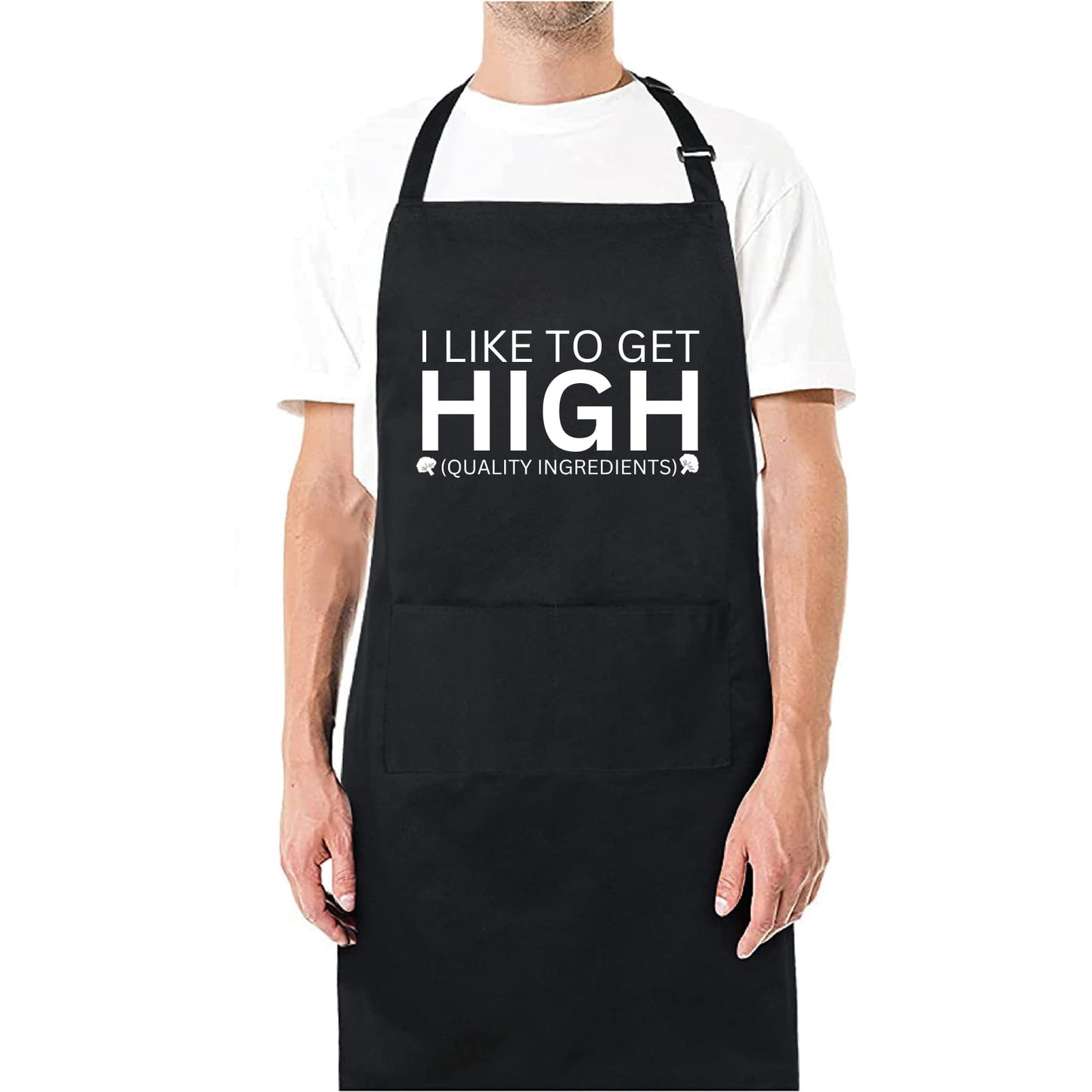 I Like to Get Quality Ingredients Funny Aprons for men Printed Apron Gift for Her Chef Apron Kitchen Apron BBQ Apron Gift Baking Apron Father Day Gift