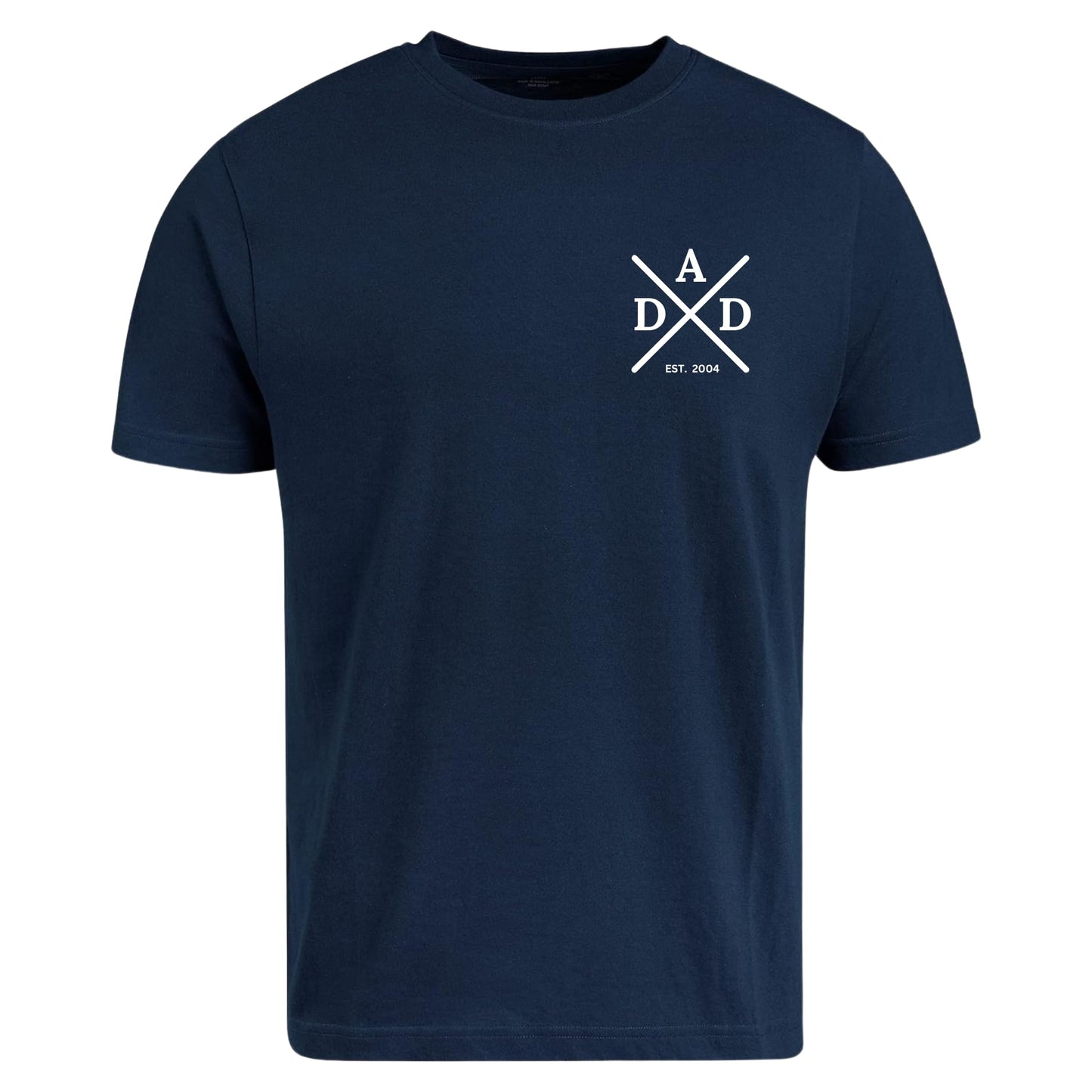 Be Buz Personalized Dad Est Mens T-Shirt for Dad - Top Tee