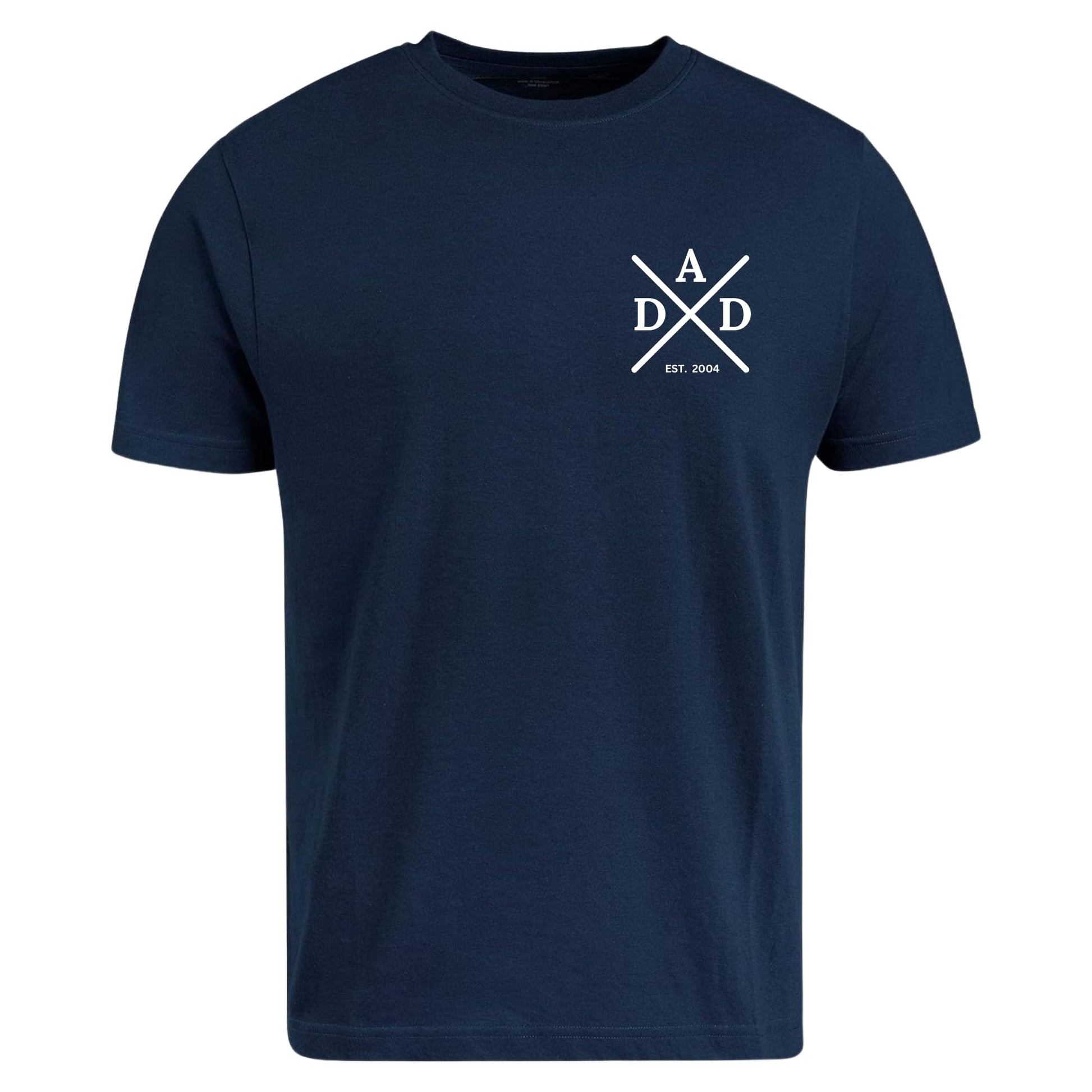 Be Buz Personalized Dad Est Mens T-Shirt for Dad - Top Tee