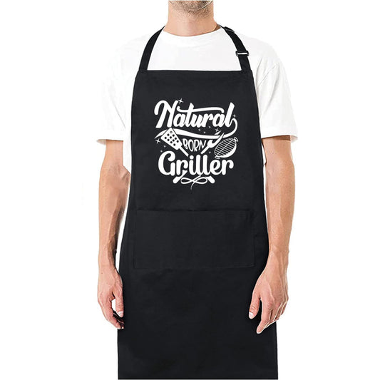 Natural Born Griller - Funny BBQ Apron