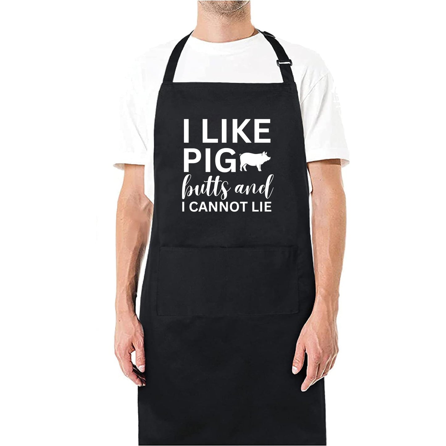 I Like Pig Butts And I Cannot Lie Funny Aprons for men Printed Apron Gift for Her Chef Apron Kitchen Apron BBQ Apron Gift Baking Apron Father Day Gift