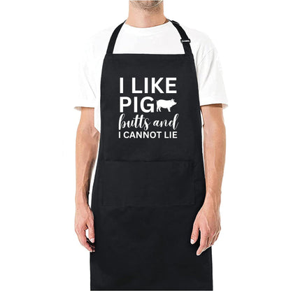 I Like Pig Butts And I Cannot Lie Funny Aprons for men Printed Apron Gift for Her Chef Apron Kitchen Apron BBQ Apron Gift Baking Apron Father Day Gift