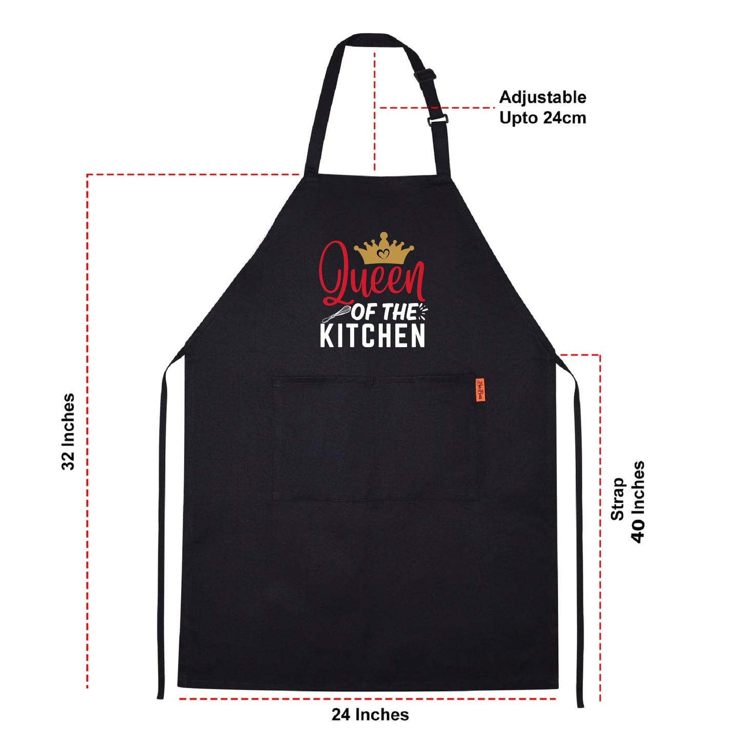 Queen of the Kitchen Funny Apron for Womens Mom Aprons Gift for Him Her Chef Apron Kitchen Apron BBQ Apron Grill Apron Mother Day Gift Black Apron