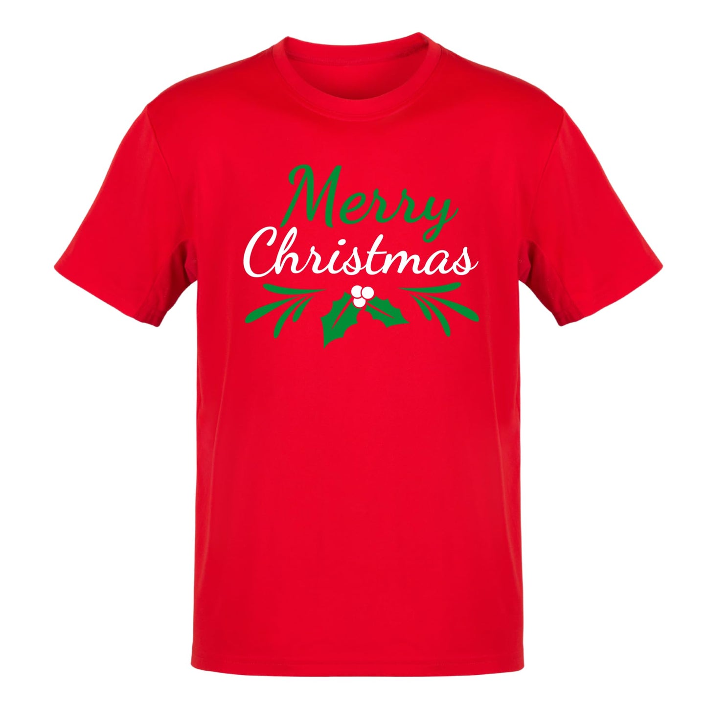 Merry Christmas and Happy New Year 2024 Jingle Bells Printed Adults Unisex Men Women Cotton Crew Neck Casual T-Shirt - Top Tee