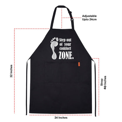 Step Out Of Your Comfort Zone. Funny Aprons for men Printed Apron Gift for Her Chef Apron Kitchen Apron BBQ Apron Gift Baking Apron Father Day Gift