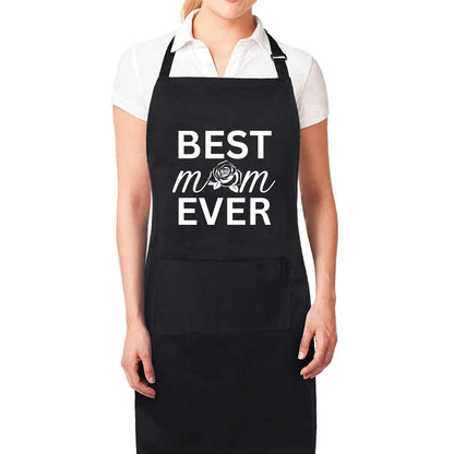 Best Mom Ever Funny Aprons for Women Mum Aprons Gift for Her Chef Apron Kitchen Apron BBQ Apron Grill Apron Mother Day Gift Black Apron