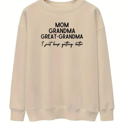 Be Buz Mom Grandma Great-Grandma Sweatshirt Baby Reveal to Family Pregnancy Announcement Gift Great Grandma Mother’s Day Sweatshirt - Top Tee