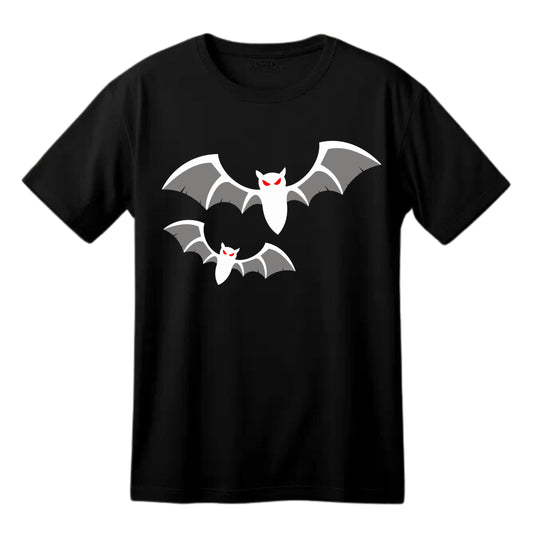 Be Buz Scary Bats Happy Halloween Night Fun Kids Adults Logo Printed Unisex Men Women Summer Winter Cotton Crew Neck Casual T-Shirt