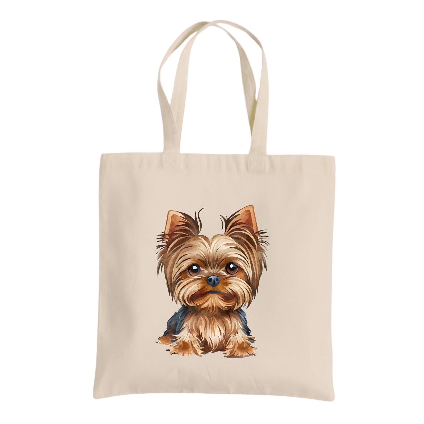 Be Buz Yorkshire Terrier Dog Tote Bag – Cotton Reusable Bag for Dog Lovers and Pet Owners – Cute Yorkie Lover Gift Bag for Women and Everyday Use