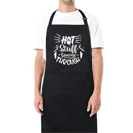 Hot Stuff Coming Through Funny Aprons for men Printed Apron Gift for Her Chef Apron Kitchen Apron BBQ Apron Gift Baking Apron Father Day Gift - Top Tee