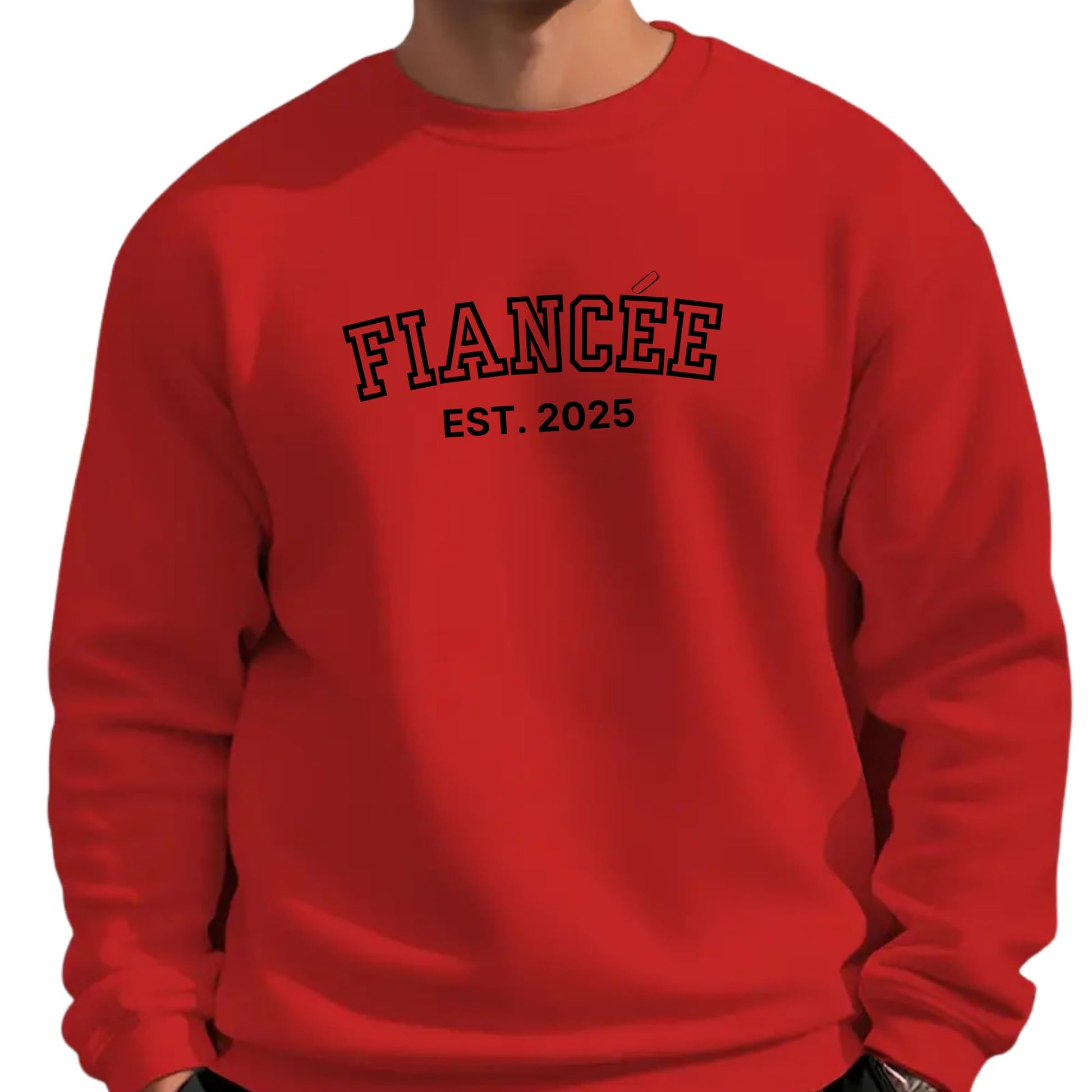 Be Buz Fiancée Est. 2025 Sweatshirt Engagement Gift for Women Future Bride Pullover Cute Bridal Shower Outfit Long Sleeve - Top Tee