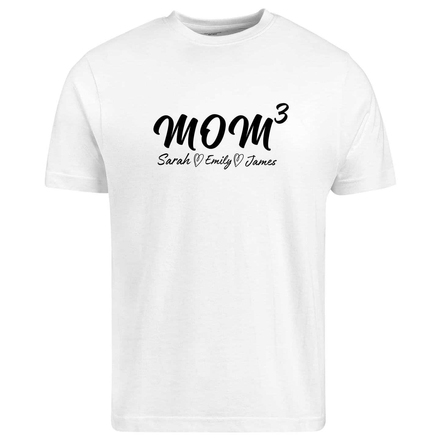 Be Buz Custom Mom T-Shirt with Kids’ Names Personalized Family Name Tee Custom Shirt for Mom Gift from Children Mama Life T-Shirt