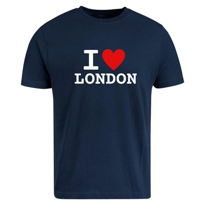 Be Buz I Love London T-Shirt, Unisex Cotton Graphic Tee, Classic Heart Design, British City Pride, Trendy UK Souvenir Shirt for Men and Women Travel Gift