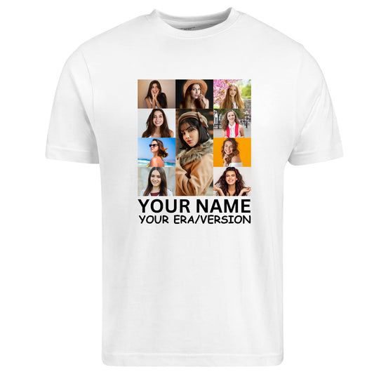 Be Buz Custom Photo T-Shirt Era's Tour Personalized Concert Shirt with Your Picture Bachelorette Party Gift for Women Men for Birthday Valentines - Top Tee