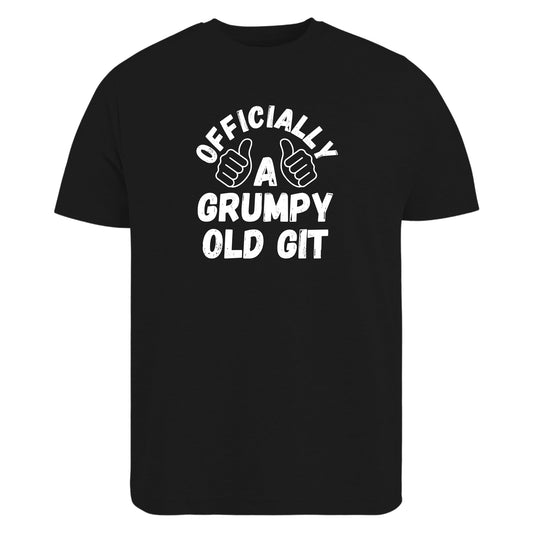 Be Buz Officially a Grumpy Old Git T-Shirt Funny Old Man Birthday Gift Sarcastic Aging Shirt Gift for Dad Grandpa Husband - Top Tee