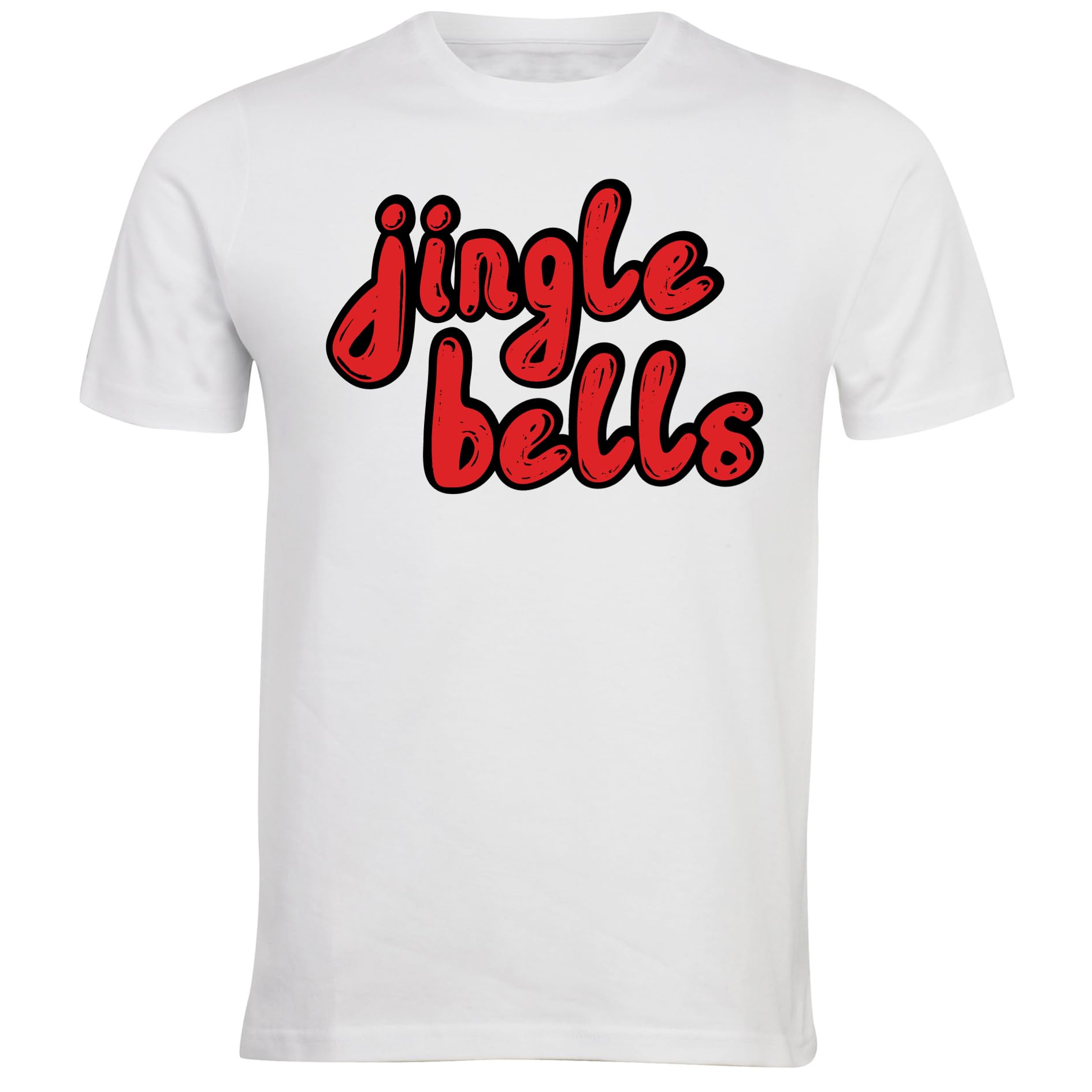 Santa Squad Merry Christmas and Happy New Year 2024 Jingle Bells Printed Adults Unisex Men Women Cotton Crew Neck Casual T-Shirt - Top Tee