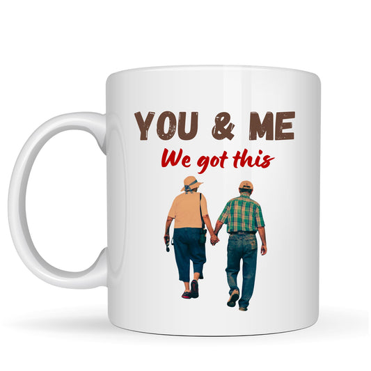 Be Buz You and Me We Got This Mug to My Husband Romantic Love Coffee Cup 11oz White Ceramic Anniversary Valentine Gift from Wife