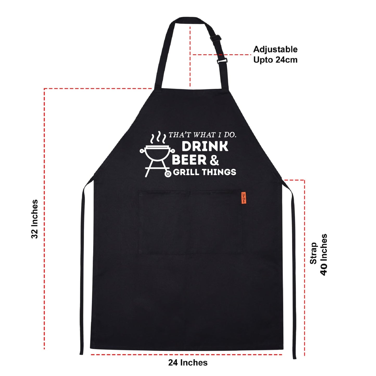 Drink Beer & Grill Things Funny Aprons for men Printed Apron Gift for Her Chef Apron Kitchen Apron BBQ Apron Gift Baking Apron Father Day Gift