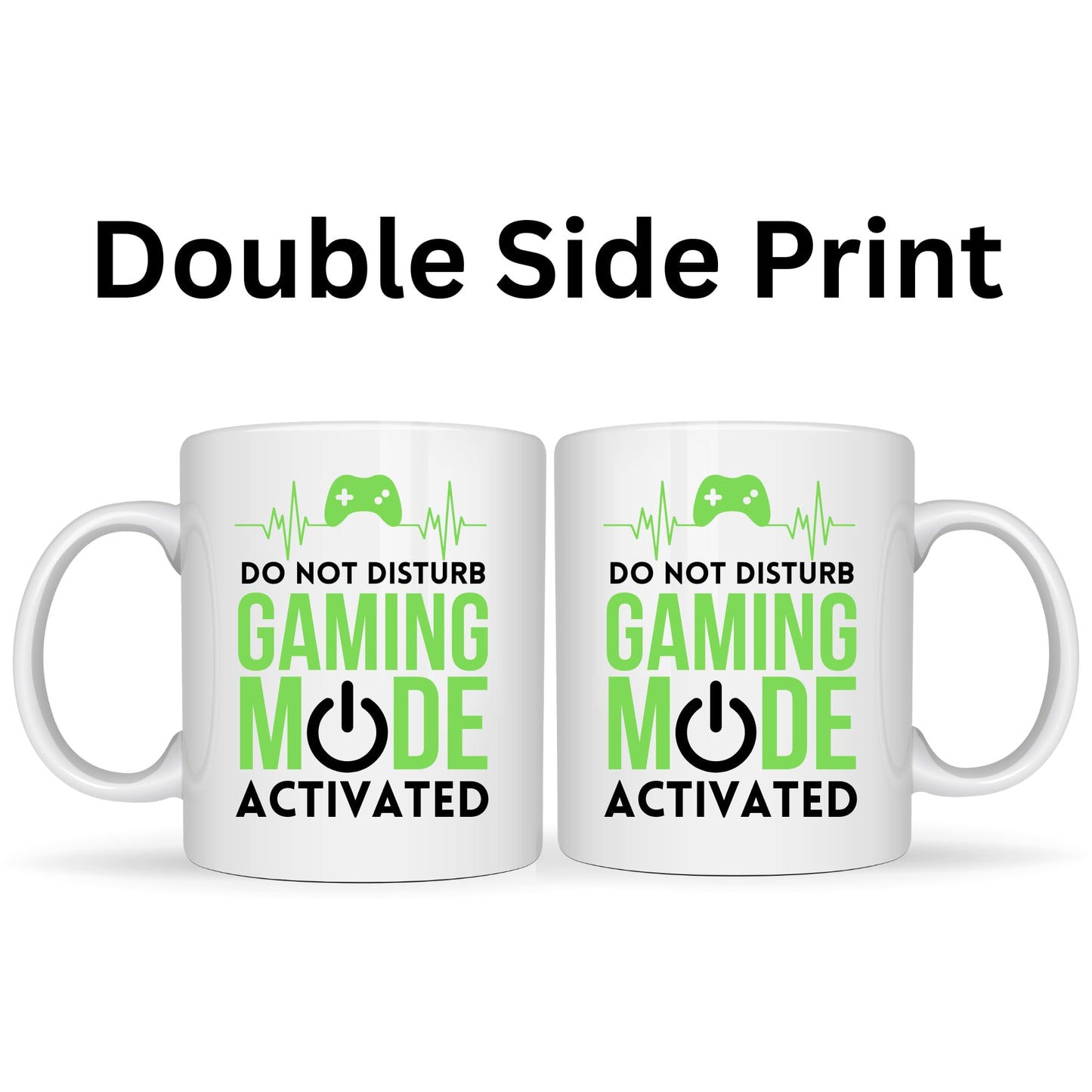Be Buz Do Not Disturb Gaming Mode Activated Mug – Funny Gaming Coffee Mug for Gamers – 11oz White Ceramic Coffee Cup