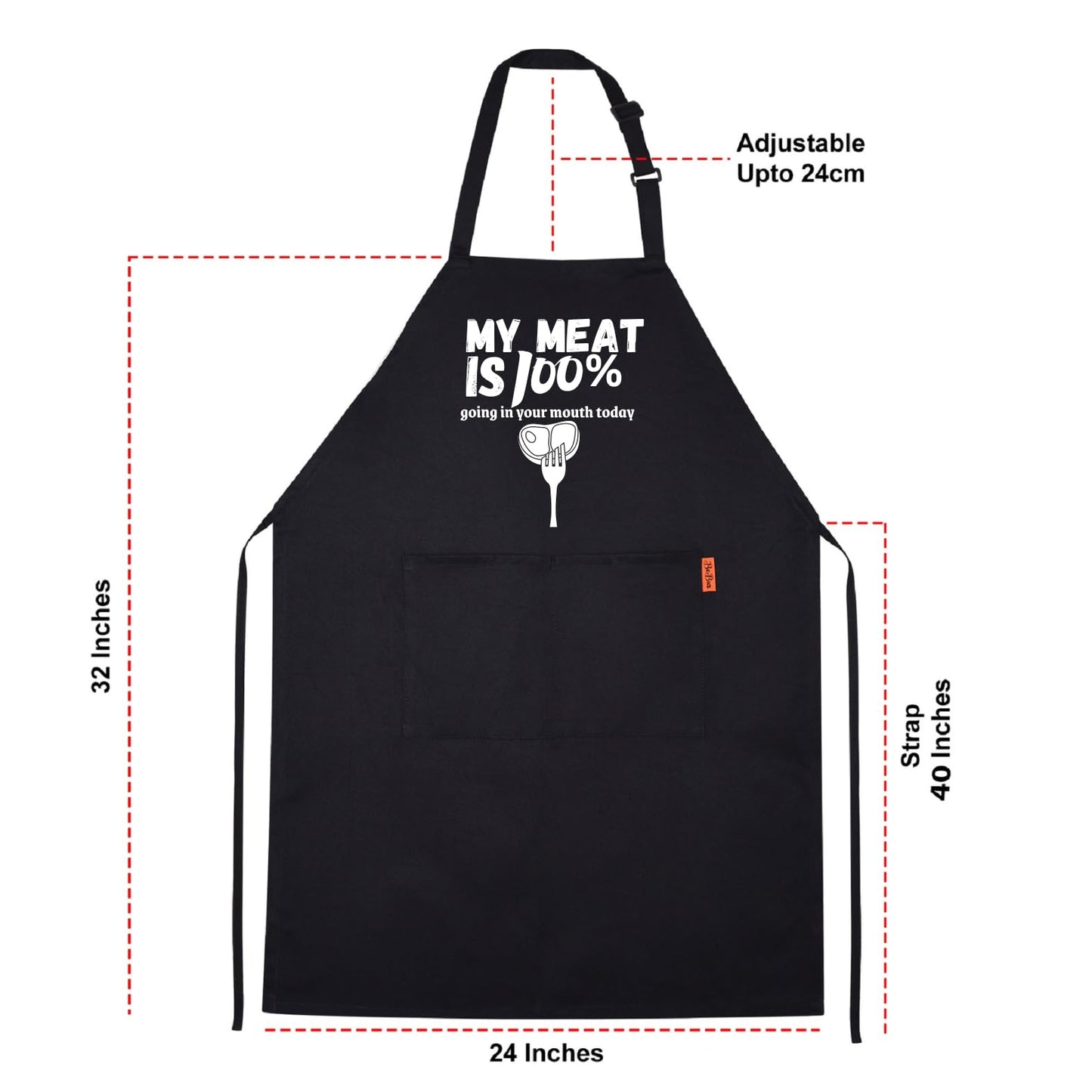 My Meat Is 100% Going in Your Mouth Today Funny Aprons for men Printed Apron Gift for Her Chef Apron Kitchen Apron BBQ Apron Gift Baking Apron Father Day Gift