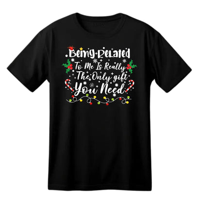 Be Buz Merry Christmas and Happy New Year My Gnomies Printed Adults Unisex Men Women Cotton Crew Neck Casual T-Shirt