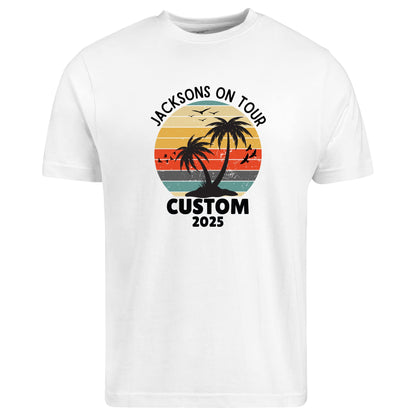 Be Buz Personalized Family Vacation 2025 T-Shirt Custom Name Matching Holiday Tee, Family Trip 2025 Shirts