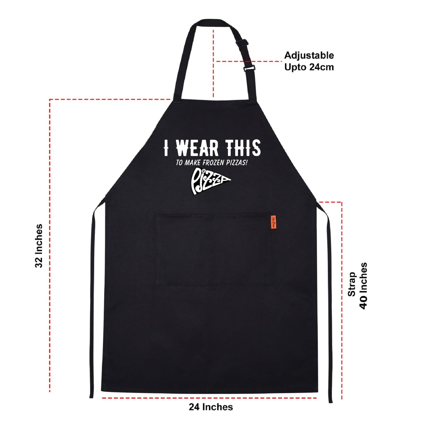 I Wear This To Make Frozen Pizzas! Funny Aprons for men Printed Apron Gift for Her Chef Apron Kitchen Apron BBQ Apron Gift Baking Apron Father Day Gift