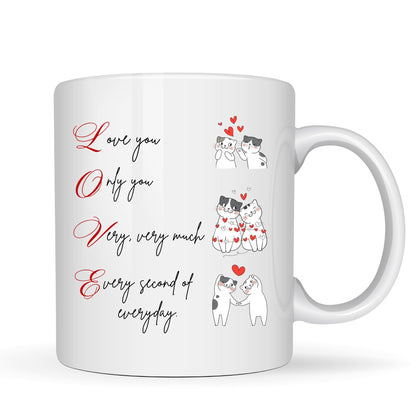 Love You Only Very Much Mug - 11oz Ceramic Coffee Cup