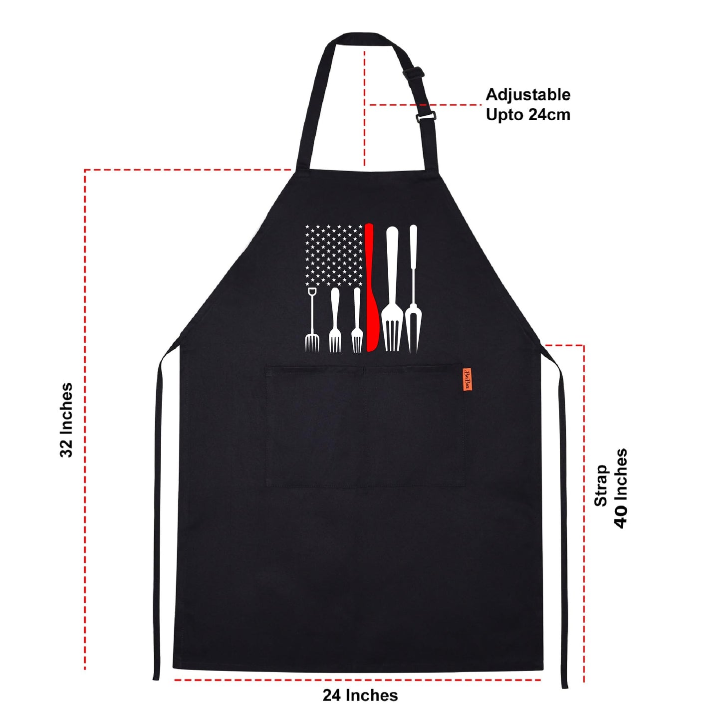 Patriotic Grill Apron, American Flag Apron, BBQ Tools Apron, Gift for Dad, Father's Day Gift, Flag BBQ Apron, Dad BBQ Apron,