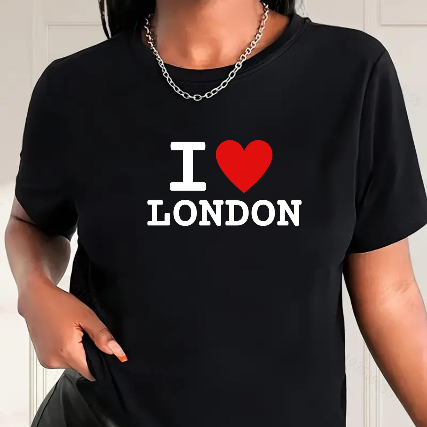 Be Buz I Love London T-Shirt, Unisex Cotton Graphic Tee, Classic Heart Design, British City Pride, Trendy UK Souvenir Shirt for Men and Women Travel Gift