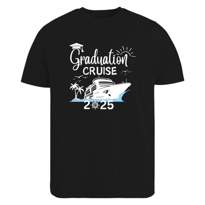 Be Buz Custom Graduation Cruise T Shirt Class of 2025 Personalized Family Vacation T-Shirt Matching Senior Trip Tee for Mom, Dad, Siblings Group