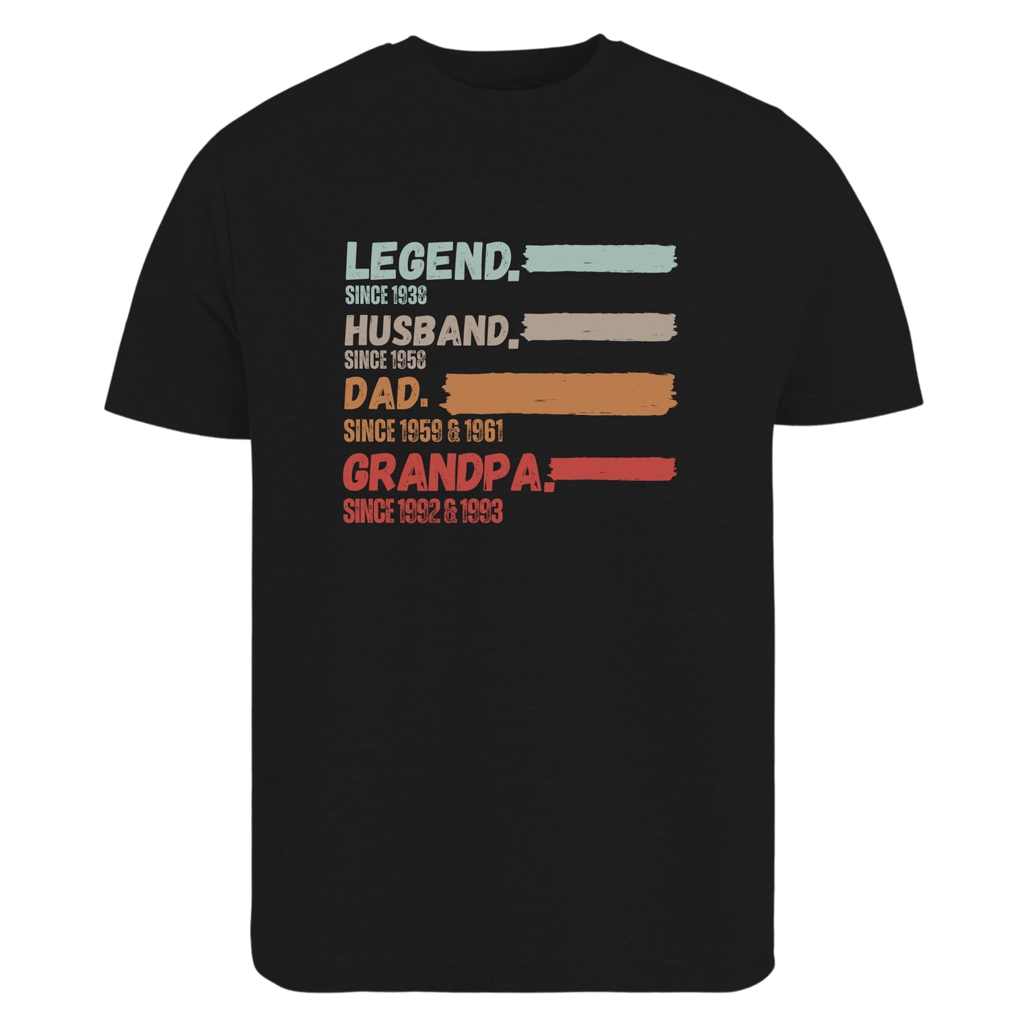 Be Buz Personalized Legend Husband Dad Grandpa T-Shirt Custom Name Men's Cotton Tee for Dad, Husband, Grandpa - Top Tee